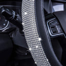 Bling Steering Wheel Cover - Rhinestone Car Wheel Protector with Crystal Diamond