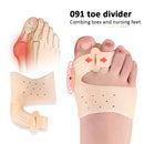 Toe Separator Hallux Valgus Bunion Corrector Feet Bone Adjuster (Magnetite)