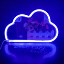 Cartoon Cloud Sign Neon Light USB Battery Operated Art Hanging Lamp (Blue) Newly