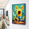 DIY Sunflower Painted On Canvas Artwork Oil Painting By Numbers Kit 40X50cm