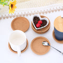Decor Mug Holder Anti-hot Heat Pad Heat Resistant Wooden Cup Mat Cork Coasters