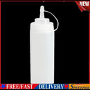 3pcs Kitchen Plastic Squeeze Bottle Dispenser 8oz for Sauce Vinegar Oil