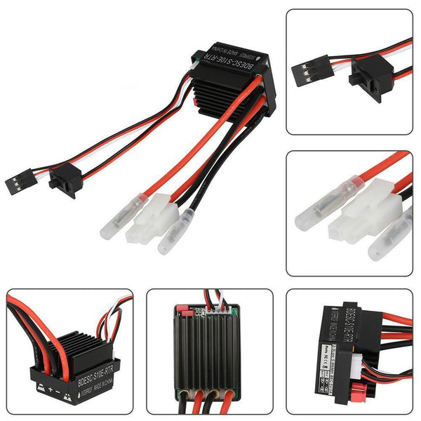 320A High Voltage Waterproof Brushed ESC Speed Controller For RC Boat Car O2K1