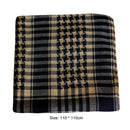 Arab Keffiyeh Shemagh Shawl Scarves Warm Windproof Sports Bandanas (Khaki)