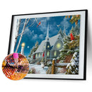5D DIY Full Round Drill Diamond Painting Snow Abstract Home Decor Handmade Ar