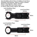 Stem Road Bike Handlebar Riser Adjustable Angle Bicycle Stem Extender MTB