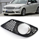 Front Bumper Fog Light Grille for Mercedes Benz C-Class W204 08-10 (1 Pair)