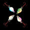 Whale Shaped mini Lead Hard Hook AD-Sharp Insect Ice Fishing Lure Winter Bait