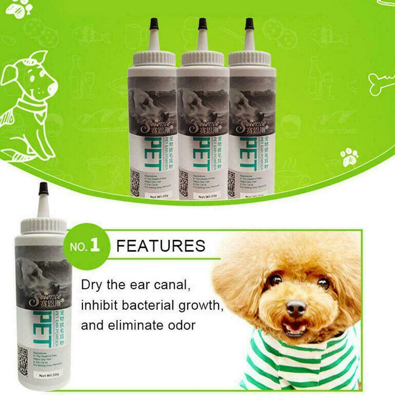 Pet Ear Powder For Dogs and Cats Pet Ear Health Care Hair to NICE Remove H0U5