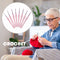 8pcs Plastic Handle Knitting Needles Hooks 2-6mm for Weaving Sewing Kit