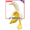 Banana Duck Art Statue Whimsical Peeled Banana Duck Decoration for Garden Yard
