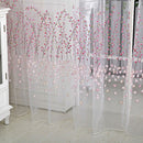 Wintersweet  Curtain Tulle Window Treatment Voile Drape Valance Pink