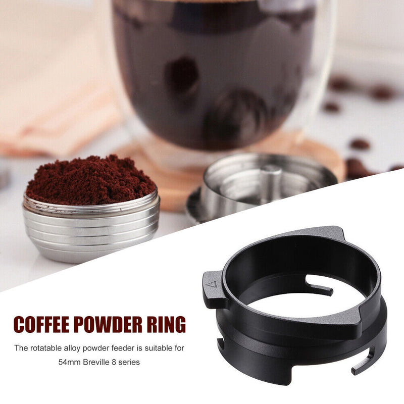 54mm Aluminum Alloy Coffee Powder Receiving Dosing Funnel Ring for Breville