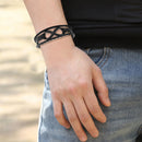 Leather Braided Retro Ethnic Woven Charm Women Men Bangles Jewelry Gift Bracelet