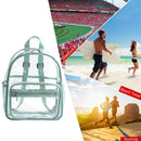 PVC Clear Shoulder Backpacks Top-Handle College Student Waterproof Rucksack