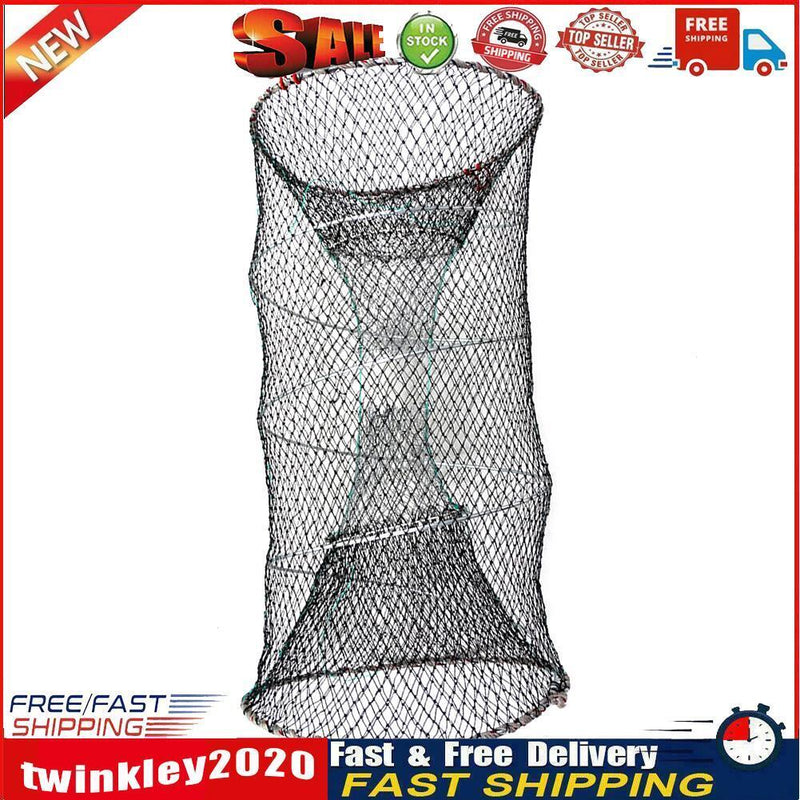 Foldable Fishing Cast Crab Trap Fish Cages Loach Shrimp Net (Diameter 25) Newly
