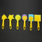 Hillrong -6pcs/Set Geometric Sponsors Bristle Seal Signs Bristle Kid Gra