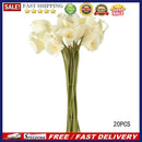 20pcs Calla Bridal Wedding Bouquet  Latex Real Feeling Flower Milk White