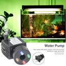 150L/H 2W 4 LED Light Submersible Aquarium Ultra-quiet Landscape Pond Water Pump