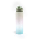 1000ML Plastic Water Bottle with Handle One-button Lock Space Cup (Green) Newly