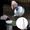 Outdoor Camping Kettle Hand Drip Coffee Filter Extension Spouts with Brush Newly