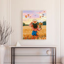 Rice Field Girl Oil Paint By Numbers Kit DIY Drawing Picture for Adults Home Art