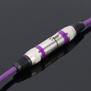 5.9ft DMX Stage DJ Cable  XLR 3Pin Male to Female Connector Wire (Purple) Newly