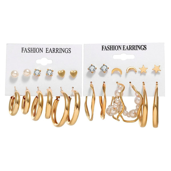 Earrings For Women Geometric Earrings Jewelry Drop Earrings Set Zircon Earring