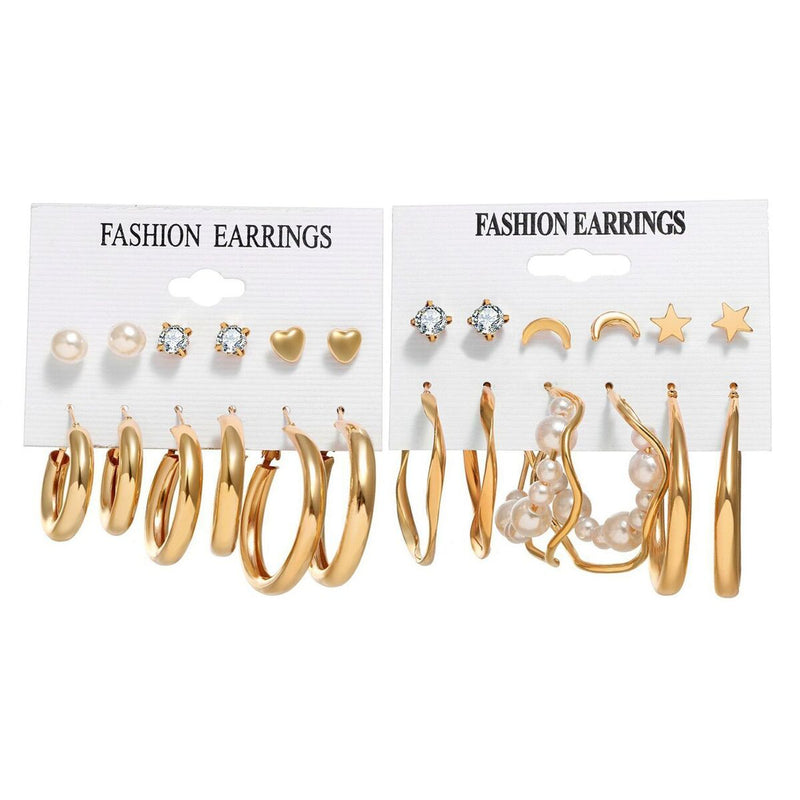 Earrings For Women Geometric Earrings Jewelry Drop Earrings Set Zircon Earring