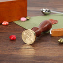 Retro Animal Pattern Wax Seal Stamps DIY Wooden Handle Sealing Wax (F279) Newly