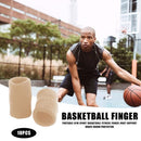 10pcs Finger Sleeves Support Brace Elastic Thumb Knuckle Protector (Camel) Newly