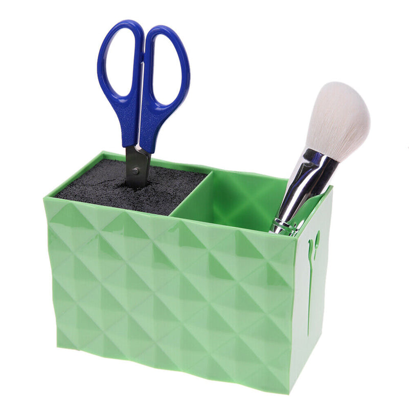 Hairdressing Scissors Holder Stand Salon Hair Clips Comb Holder (Green) Newly