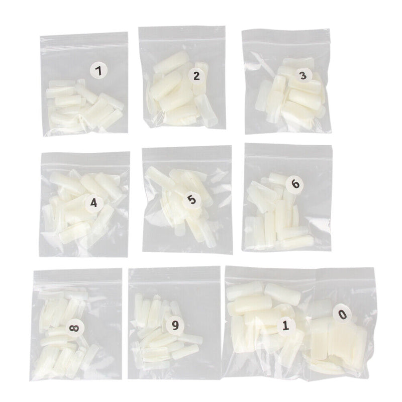 500pcs Nude White False Nail Art Design Tips French Acrylic UV Salon Design