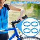 4x Bicycle Front Fork Washer MTB Bike Headset Spacers Gasket Ring (Blue) Newly