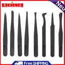 8PC Anti Static Plastic Tweezers Heat Resistant ESD Safe Plastic Pin