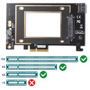 2.5-inch NVMe SSD Adapter Card PCI-E X16 to U.2 SFF8639 Riser Expansion Card