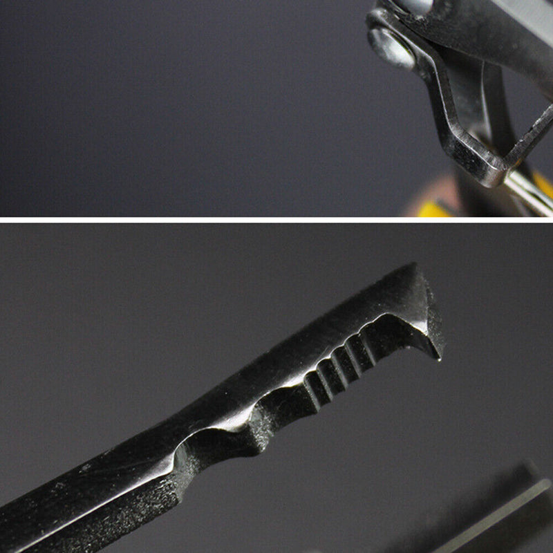 Stainless Steel Fishing Pliers Fishing Line Cutter Hook Remover (Yellow) Newly