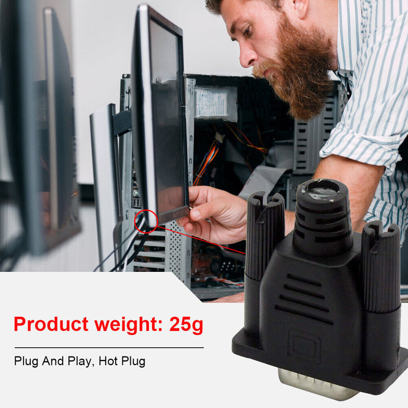VGA EDID Dummy Plug 1080P Virtual Screen Display Emulator for Headless Computers