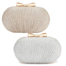 Party Egg Shape Handbags Rhinestones Evening Bag Clutch Shoulder Chain Purse