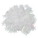 200pcs 3cm Christmas Tree White Plastic Snowflakes Party Home Desk Decor Newly