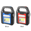 Outdoor Hiking Hand Lamp COB LED Work Lamp Emergency Spotlight Solar Lantern