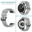 20mm Silicone Watch Band for Garmin Fenix 7S Sports Bracelet Strap (Grey) Newly