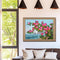 Hand Painted Oil Paint Kill Time Picture Colouring Seaside Camellia Artcrafts