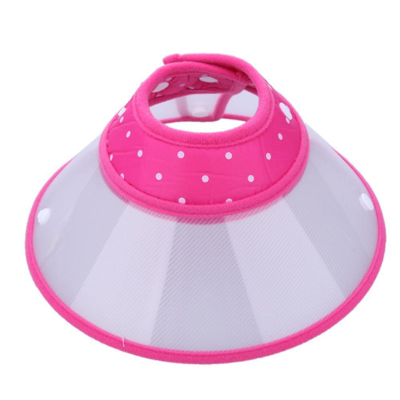 Dog Wound Recovery Cover Pet Anti-Bite Lick Medical Cone Collar (Pink L) Newly
