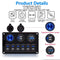 Waterproof For Car RV LED Rocker Switch Panel Dual USB Port 6 Gang 12V/24V