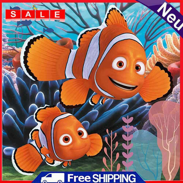 Goldfish Painting 5D Rhinestone Drill Diamond DIY Full Round Picture Kit Cartoon