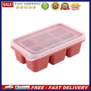 Soft Bottom Square Shape Ice Maker Silicone Ice Cube Mold with Lid DIY Desert