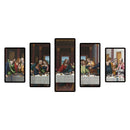 Full Cross Stitch 11CT Cotton DIY 5 Panels The Last Supper Handmade Stamped Gift