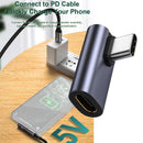 90° USB-C Male Female Adapter Data Right Angled Converter`