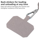 Universal Mobile Phone Lanyard Cellphone Rope (White Gray + White Card) Newly